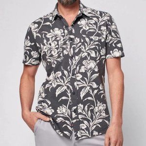 NWT‎ Faherty Knit Seasons SS Shirt Hawaiian Button Down